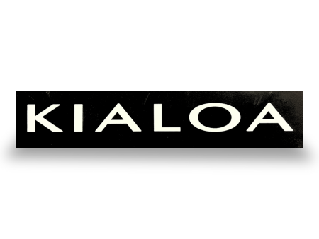 Stretched KIALOA Die Cut Decals For Discount