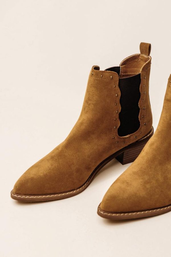 Kendrix Ankle Booties in Brown Cheap