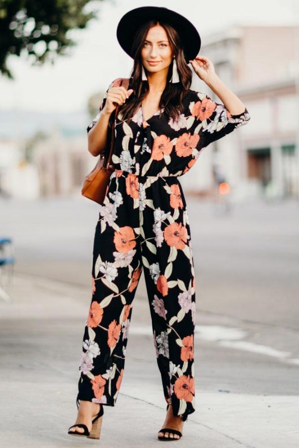 Hepburn Floral Jumpsuit - FINAL SALE Fashion