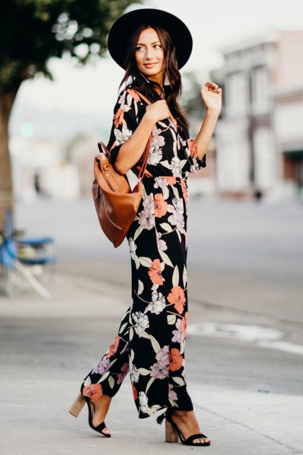 Hepburn Floral Jumpsuit - FINAL SALE Fashion