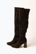 Faye Knee High Boots in Black Online now