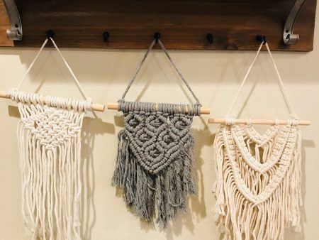 Macrame wall hangs   gray Sale