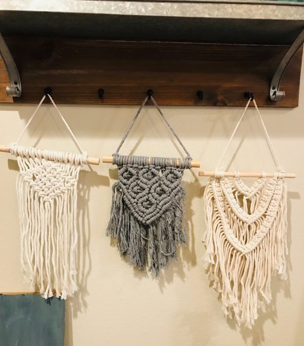 Macrame wall hangs   gray Sale