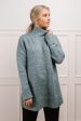 Vero Moda Bethany Oversized Roll Neck Sweater in Teal-FINAL SALE Online now