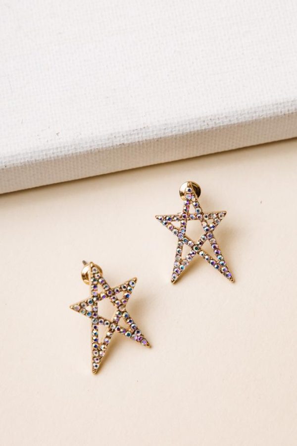 Crystal Star Earrings Fashion