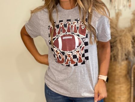 Game day screen print t shirt Hot on Sale