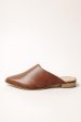 Sangria Asymmetrical Mules in Brown Fashion