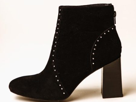 Lindsey Studded Booties in Black For Cheap