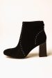 Lindsey Studded Booties in Black For Cheap