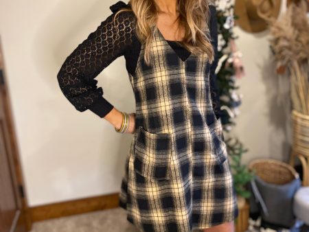 Vinnie plaid dress For Cheap