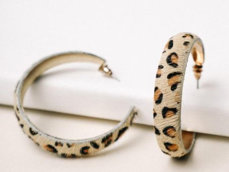 Wild Side Leopard Hoops For Sale