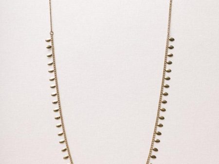 Gold Leaf Layering Necklace on Sale