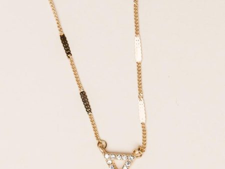 Diamond Triangle Necklace Online Sale