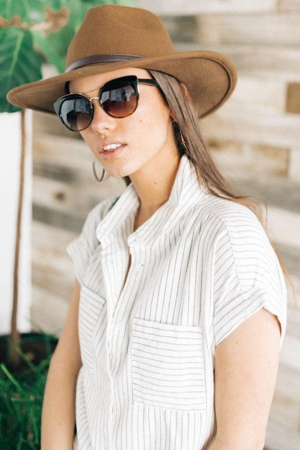 Casey Striped Button Down Top Online Sale