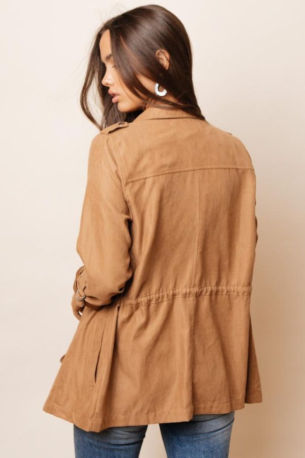 Isley Utility Jacket in Camel Cheap