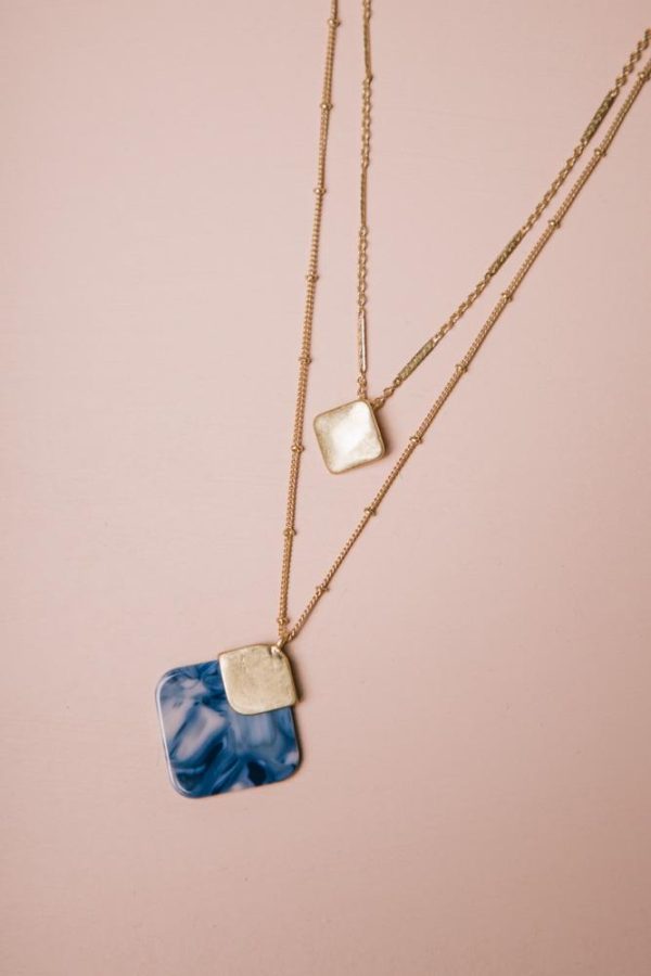 Watercolor Layered Necklace For Discount