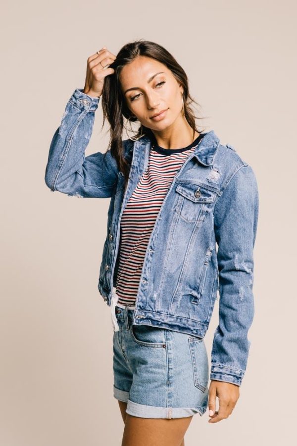 For Keeps Denim Jacket Hot on Sale