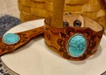 Danny turquoise leather cuff   accessories Online Sale