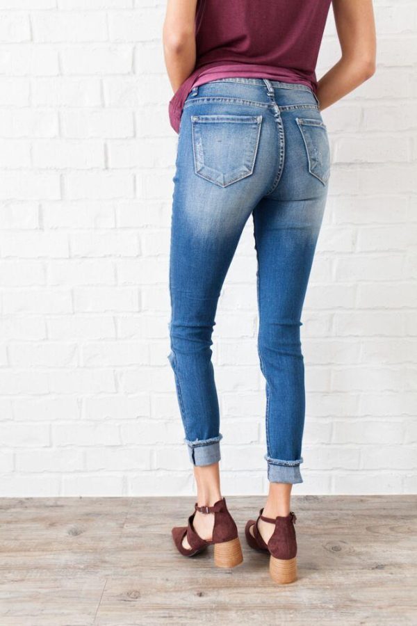 I m Torn Medium Wash Skinny Jeans Hot on Sale