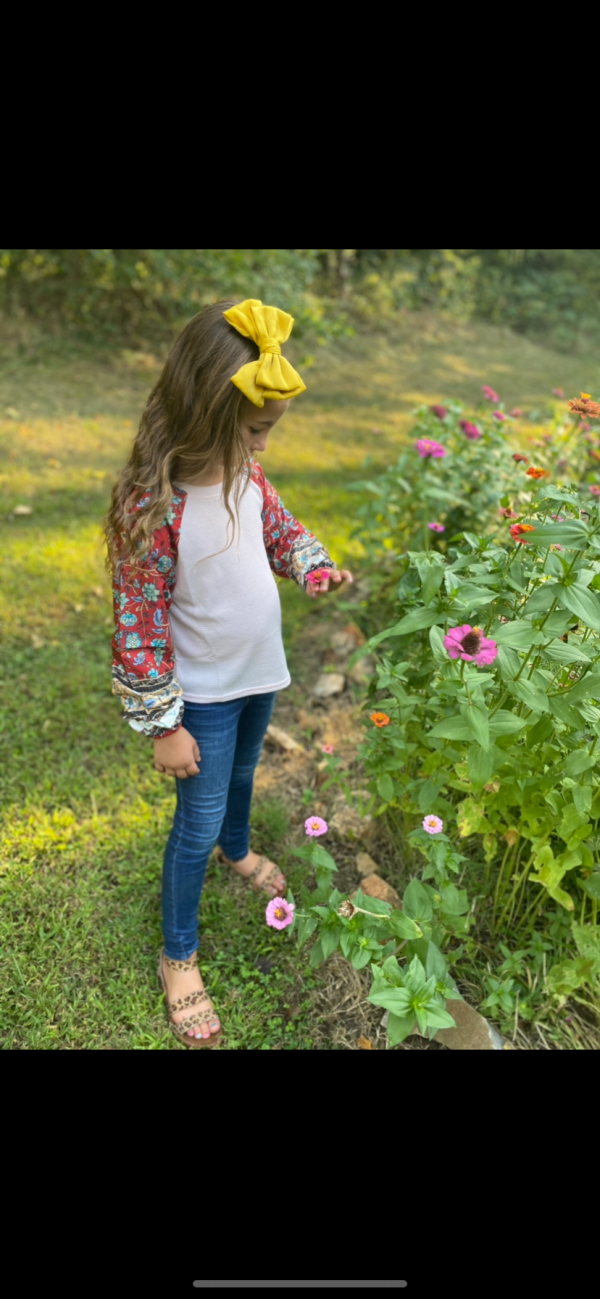 Mixed print top  kids threads little girls Sale