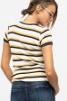 Hey Honey Striped T-Shirt Sz. L - FINAL SALE Hot on Sale