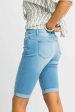 So Solid Light Wash Bermuda Shorts Fashion