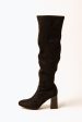 Faye Knee High Boots in Black Online now