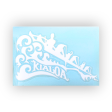 KIALOA 6 Man Outrigger Vinyl Sticker - White Hot on Sale