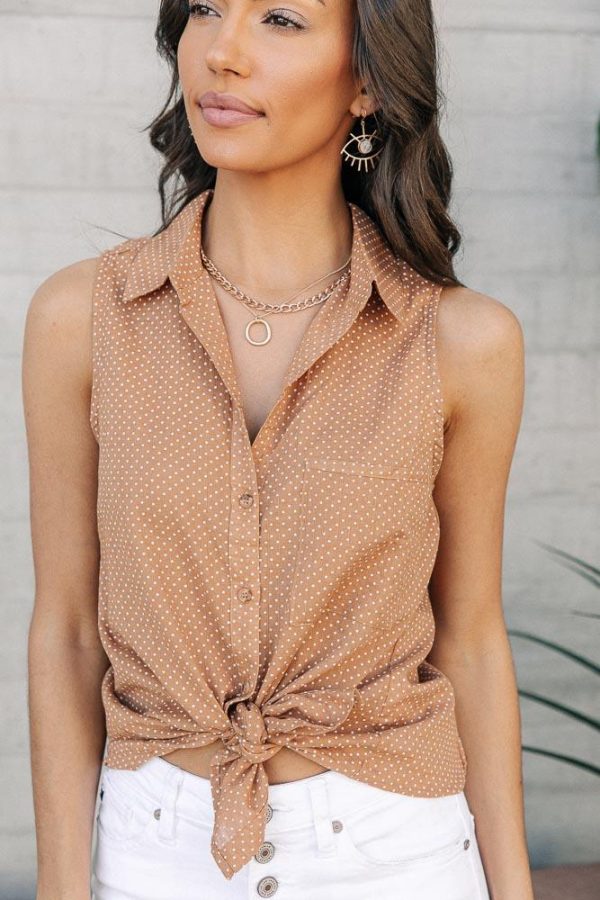 Dallas Button Down Tank Cheap