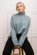 Vero Moda Bethany Oversized Roll Neck Sweater in Teal-FINAL SALE Online now