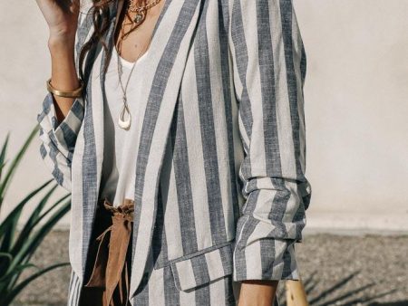 Elisa Striped Blazer For Cheap