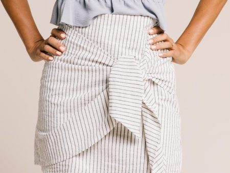 Belle Striped Mini Skirt For Sale