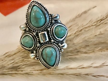 Bianca turquoise ring Supply