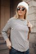 Crew Striped Long Sleeve Tee - FINAL SALE For Cheap