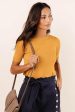 Daily Prep Short Sleeve Sweater in Mustard - FINAL SALE Sale