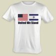 Israel USA United We Stand T shirt Online