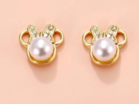 Disney pearl studs on Sale