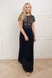 Myla Lace Maxi Dress in Navy For Discount