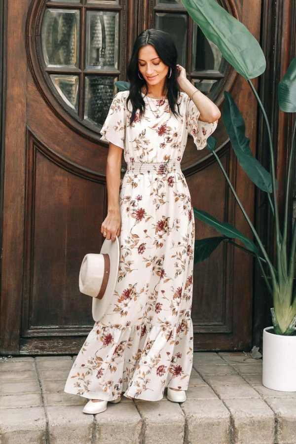 Tuscany Floral Maxi Dress Hot on Sale