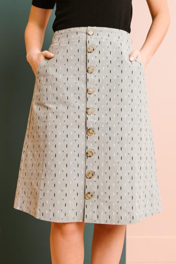 Salty Kisses Patterned Skirt Online Hot Sale