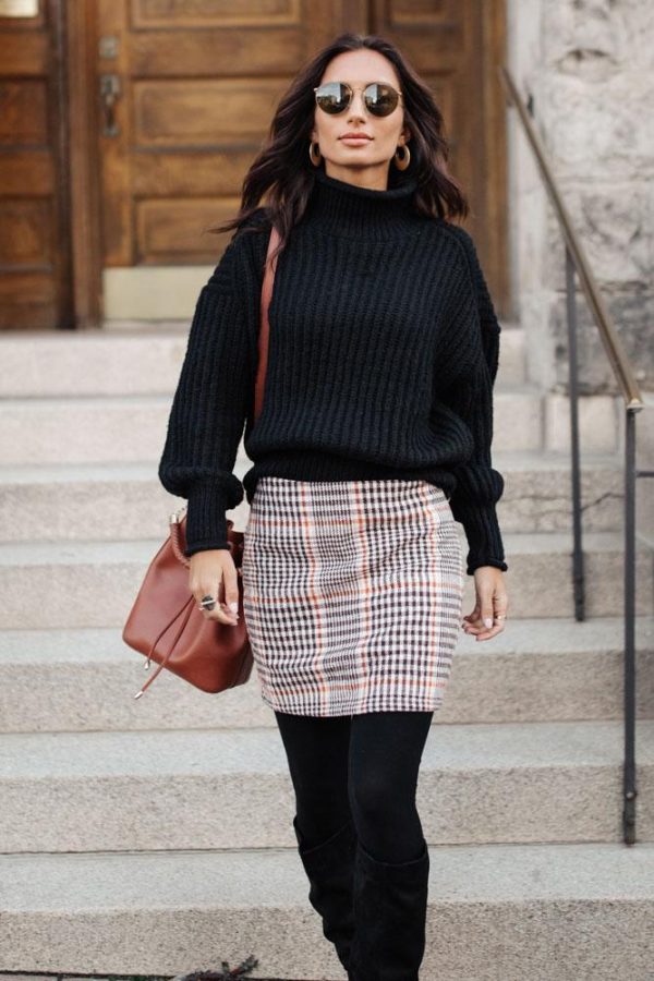 Molly Plaid Mini Skirt Online Sale