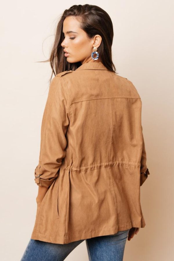 Isley Utility Jacket in Camel Cheap