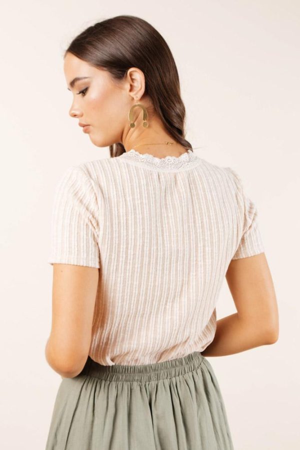 Celia Lace Detail Top Fashion