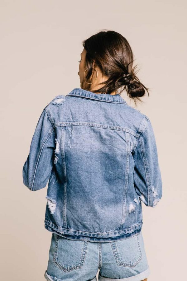 For Keeps Denim Jacket Hot on Sale