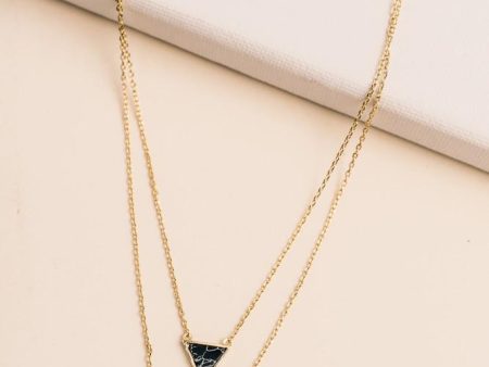 V Layered Pendant Necklace For Cheap