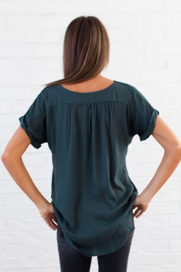 Around Town Zipper Front Top-FINAL SALE Fashion