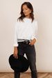 Jaci Striped Sweatshirt For Discount