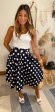 Navy and white polka dot skirt  skirts Cheap