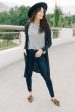 Irene Duster Cardigan in Black Online Hot Sale