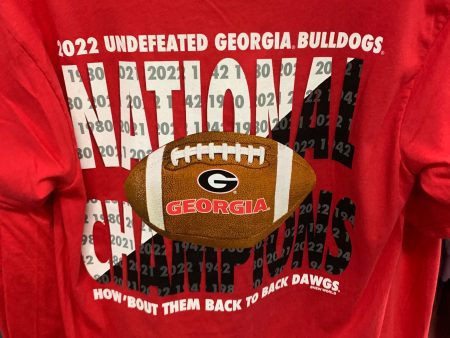 UGA 2022 How  Bout Them Back to Back Dawgs For Discount